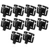 10 Pcs Tube Clip, 360-Degree Rotatable Hydration Tube Clips Water Tube Clip for Camping Hiking Outdoor Backpack Buckle Backpack Accessories(Black) view 1