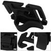10 Pcs Tube Clip, 360-Degree Rotatable Hydration Tube Clips Water Tube Clip for Camping Hiking Outdoor Backpack Buckle Backpack Accessories(Black) view 2