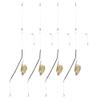 VBESTLIFE Fishing Bait Trap Cage 4PCS Method Feeder with Built-in Weights 20g 30g 40g 50g Options Carp Fishing Bait Holder ABS Iron Feeders for Freshwater Fishing (50g) view 1