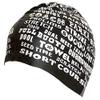 BONDYUEN Swim Cap Fit Kids Boys Girls Men Women with Short or Medium Hair Fun Cute Design Patterns Silicone Swimming Caps (Black 1) view 3