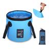 Luxtude Collapsible Bucket with Handle, Portable 5 Gallon Bucket for Camping, Fishing, Beach, Gardening, RV & Outdoor Emergency, Heavy-Duty & Ultra Lightweight Water Storage Container view 1