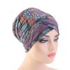 HZUX Printed Turbans for Women Muslim Hijab Wrap Head Scarf Headwear Head Scaves Chemo Cancer Hats view 4