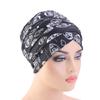 HZUX Printed Turbans for Women Muslim Hijab Wrap Head Scarf Headwear Head Scaves Chemo Cancer Hats view 2