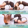 Florensi Yoga Wheel Set - Pack of 3, Green - Deep Tissue Massage & Back Roller Wheel - Spinal Alignment & Back Stretcher - Yoga Accessories Set & Stretching Equipment view 4