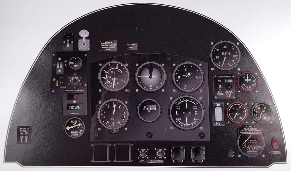 Supermarine Miniature Spitfire Instrument Panel, Battle of Britain