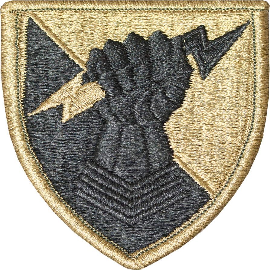38th Air Defense Artillery Brigade Patch (OCP Scorpion with Fastener)