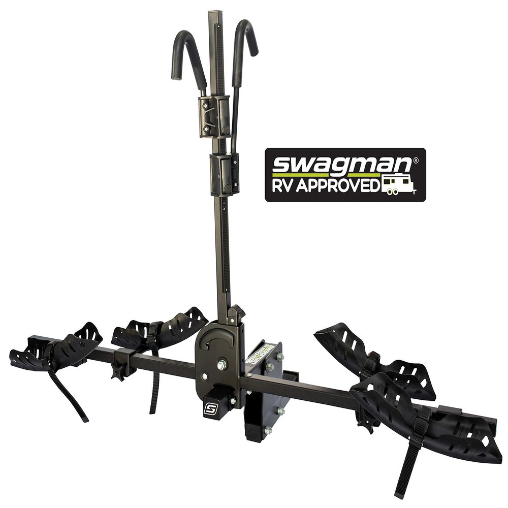 Swagman Dispatch RV Approved Hitch Mount Bike Rack, Black