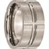 Chisel Titanium Grooved 8mm Brushed and Polished Band (Width=8) view 4