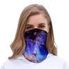 IBAKOM Unisex Face Scarf Bandana Galaxy Balaclava Wide Seamless Rave Neck Gaiters Sports Tube Headwear Multifunctional UV Windproof Sunscreen Headwrap for Dust Mask Starry sky Purple One Size view 3