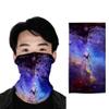 IBAKOM Unisex Face Scarf Bandana Galaxy Balaclava Wide Seamless Rave Neck Gaiters Sports Tube Headwear Multifunctional UV Windproof Sunscreen Headwrap for Dust Mask Starry sky Purple One Size view 4