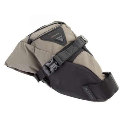 Topeak BackLoader 6L Bikepacking Seat Bag (Green)  Large-Capacity Waterproof Saddle Bag with Compression Straps, Stable Mounting & Inner Dry Bag for Gravel, Touring & Adventure Riding