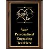 Crown Awards Thank You with Heart Medical Classic Wood Plaques, 7 x 9 Custom Engraved Thank You Trophy Plaque Award Prime view 1