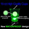 Glow in The Dark Beer Pong Set,Light up Beer Pong Cups for Indoor Outdoor Nighttime Competitive Fun,22 Glowing Cups(11 Green &11 Blue), 6 Glowing Balls, Waterproof- Party Game view 3