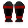 Fairtex SP5 Muay Thai Shin Guards for Men, Women, Kids | Shinguards are Premium, Lightweight & Durable | Extended Protection to Avoid shin splints During Training or Sparring - XSmall,Red view 2