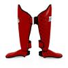Fairtex SP5 Muay Thai Shin Guards for Men, Women, Kids | Shinguards are Premium, Lightweight & Durable | Extended Protection to Avoid shin splints During Training or Sparring - XSmall,Red view 3