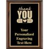 Crown Awards Thank You with Band Aid Medical Classic Wood Plaques, 7 x 9 Custom Engraved Thank You Trophy Plaque Award Prime view 1