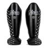 Fairtex SP5 Muay Thai Shin Guards for Men, Women, Kids | Shinguards are Premium, Lightweight & Durable | Extended Protection to Avoid shin splints During Training or Sparring - XSmall,Black view 1
