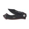 WEDDINGSTAR Custom Engraved Black Stainless Steel Pocket Knife Personalized Gift - Monogram Engraving view 1