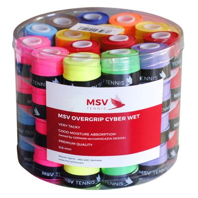 MSV Cyber Wet Overgrip Bucket Assorted Colors