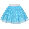 Girls Skirt Blue Sequins Mermaid Headband Tutu Dancing Size 9-10 view 2