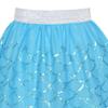 Girls Skirt Blue Sequins Mermaid Headband Tutu Dancing Size 9-10 view 3