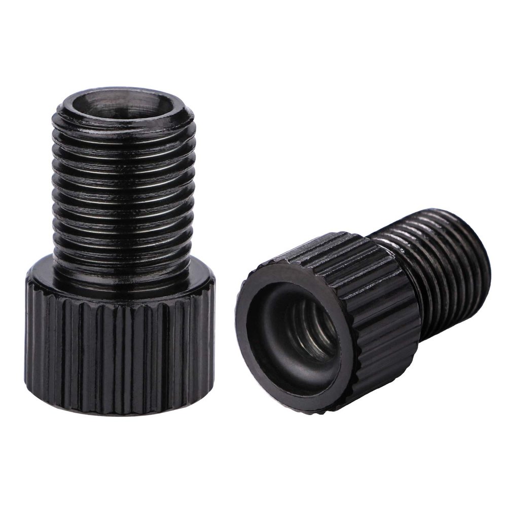 Bike Presta Valve Adapter tire Inflatable Valve Adaptor Aluminum-Convert Presta Valve to Schrader valves, French UK to US, Bike Inflatable Connector (5 Pack)