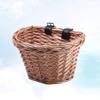 Kids Front Handlebar Bike Basket Detachable Bicycle Basket Handmade Bicycle Storage Container Bike Accessory for Handbag Pets Umbrella view 3