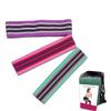 Abelyn Unisex Fitness Workout Belts Hip Resistance Bands Set 3 Different Resistance Levels Same Size Non-Slip Design Fabric Squat Bands for Legs, Butt and Thigh (Black Grey Pink Set) view 2
