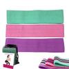 Abelyn Unisex Fitness Workout Belts Hip Resistance Bands Set 3 Different Resistance Levels Same Size Non-Slip Design Fabric Squat Bands for Legs, Butt and Thigh (Black Grey Pink Set) view 3