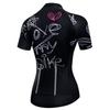 PSPORT Womens Cycling Jersey Short Sleeve Bike Shirt Road Bicycle Jersey Summer Biking Tops with 3 Rear Pockets view 2