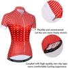 PSPORT Womens Cycling Jersey Short Sleeve Bike Shirt Road Bicycle Jersey Summer Biking Tops with 3 Rear Pockets view 4