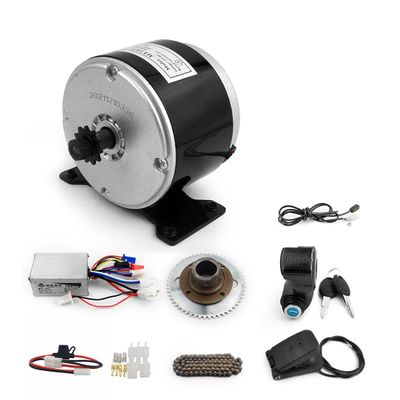 24V 250W Drift Kart Engine Kit with Gas Pedal 250W Brushed High-Speed Motor Speed Controlled by Pedal Throttle