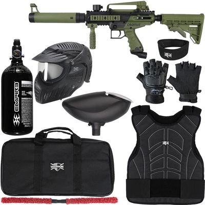 Action Village Tippmann Cronus Basic & Tippmann Cronus Tactical Paintball Gun Protector Package Kit 2 (Tactical - Olive/Black, Small/Medium)
