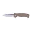 Al Mar Mini SERE 2020 Linerlock Assisted Tan Folding Pocket Knife Serrated view 1