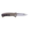 Al Mar Mini SERE 2020 Linerlock Assisted Tan Folding Pocket Knife Serrated view 2