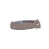 Al Mar Mini SERE 2020 Linerlock Assisted Tan Folding Pocket Knife Serrated view 3
