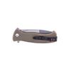Al Mar Mini SERE 2020 Linerlock Assisted Tan Folding Pocket Knife Serrated view 4