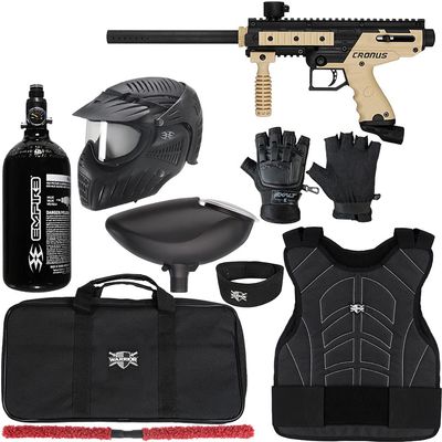 Action Village Tippmann Cronus Basic & Tippmann Cronus Tactical Paintball Gun Protector Package Kit 2 (Basic - Tan/Black, Large/X-Large)
