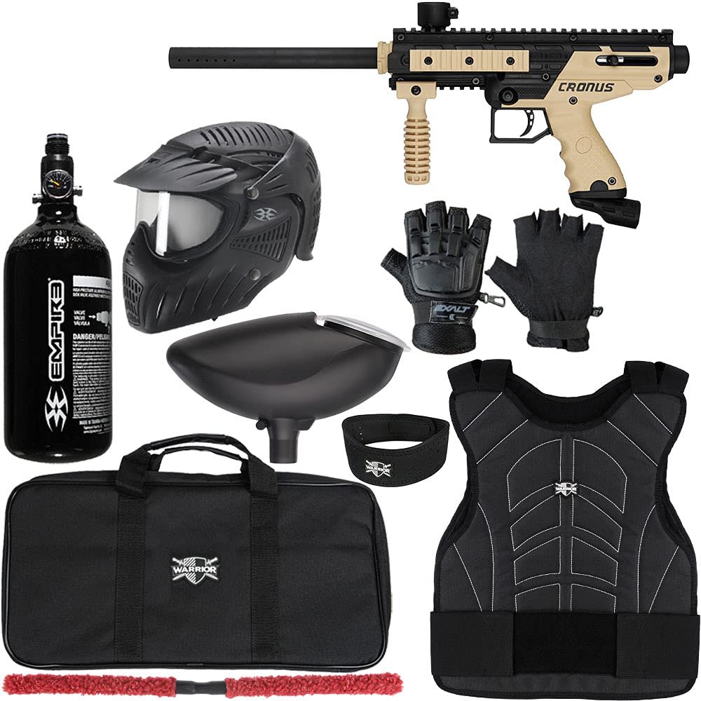 Action Village Tippmann Cronus Basic & Tippmann Cronus Tactical Paintball Gun Protector Package Kit 2 (Basic - Tan/Black, Large/X-Large)