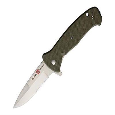 Al Mar AMK2211 SERE 2020 Linerlock Assisted Black Folding Pocket Knife Serrated