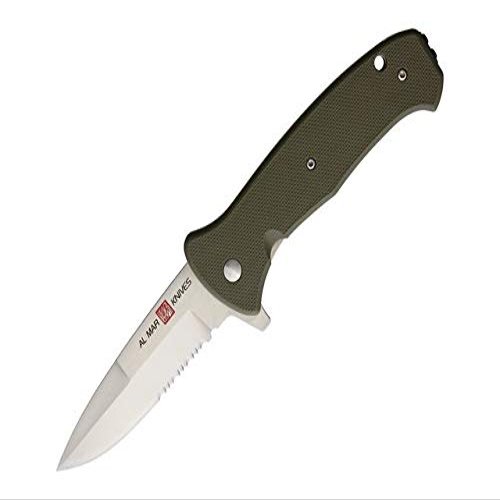 Al Mar AMK2211 SERE 2020 Linerlock Assisted Black Folding Pocket Knife Serrated