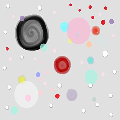 Magnet Desigual Polka Dots Car Magnetic Vinyl Bumper Sticker 5'' x 4''