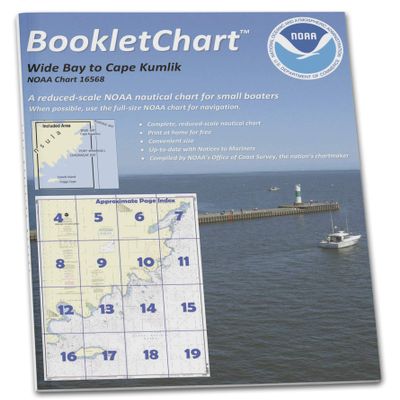 Paradise Cay Publications NOAA BookletChart 16568: Wide Bay to Cape Kumlik: Alaska Pen.