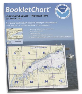 Paradise Cay Publications NOAA BookletChart 12363: Long Island Sound Western Part