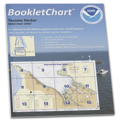 Paradise Cay Publications NOAA BookletChart 18453: Tacoma Harbor