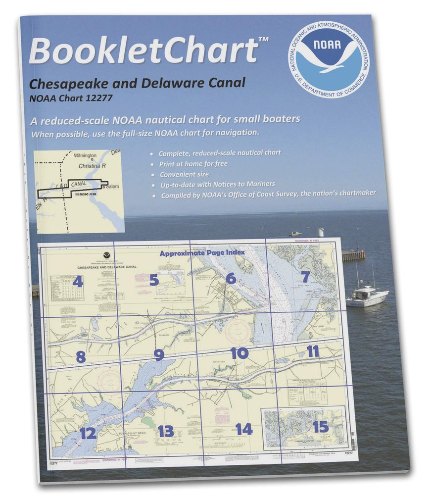 Paradise Cay Publications NOAA BookletChart 12277: Chesapeake and Delaware Canal
