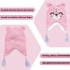 ABG Accessories Girls Critter Winter Hat and 2 Pair Gloves or Mittens (Toddler/Little Girls), Size Age 2-4, Caticorn Mittens view 4