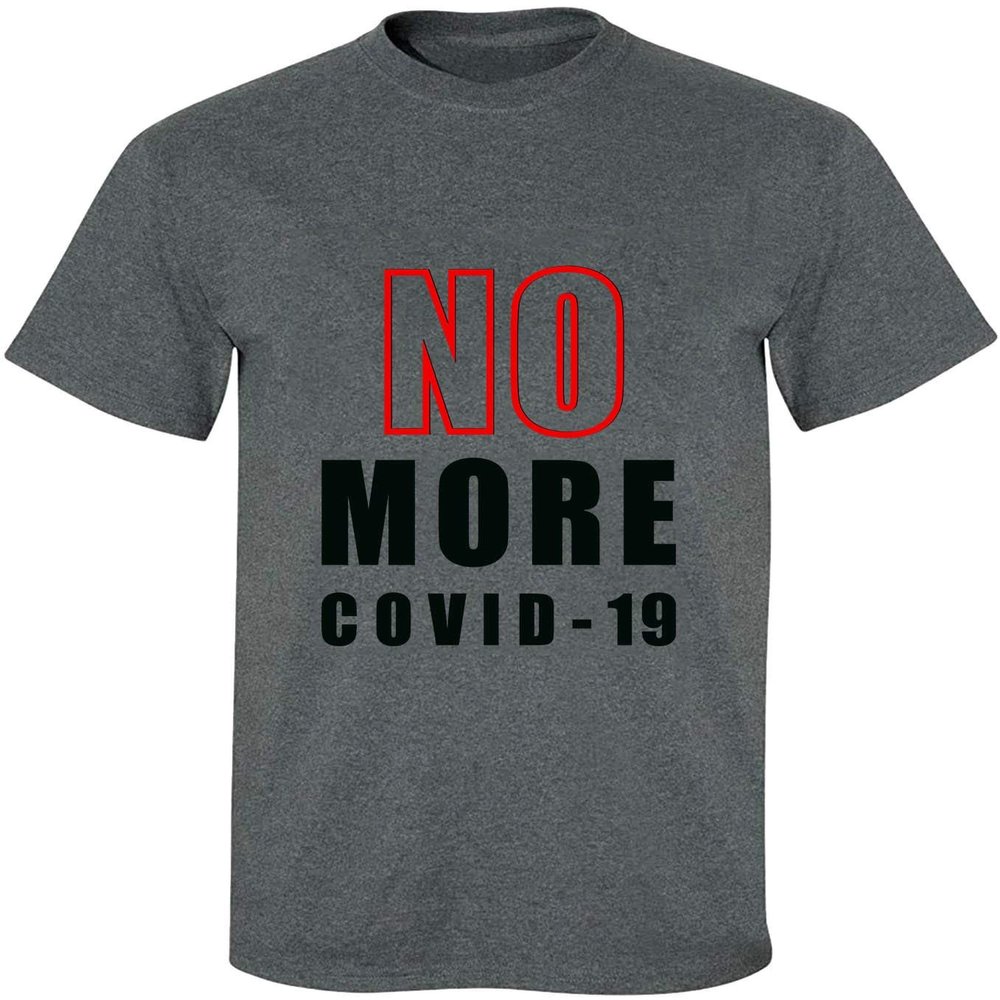 NO More COVID-19 Unisex Jersey Short Sleeve Crew Neck T-Shirts