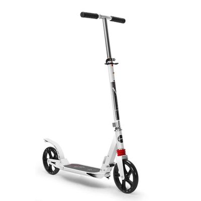 WRRAC-Trampolines XXL Wheel Scooter 200 Mm - Pro is A City Scooter with Double Suspension, Foldable and Height-Adjustable with Footbrake Kick Scooter Max Load 150kg