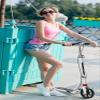 WRRAC-Trampolines XXL Wheel Scooter 200 Mm - Pro is A City Scooter with Double Suspension, Foldable and Height-Adjustable with Footbrake Kick Scooter Max Load 150kg view 2